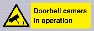 Doorbell camera in operation